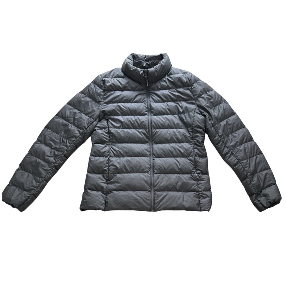 Uniqlo Down Puffer Jacket Women's‎ Size Medium Gray Packable Lightweight